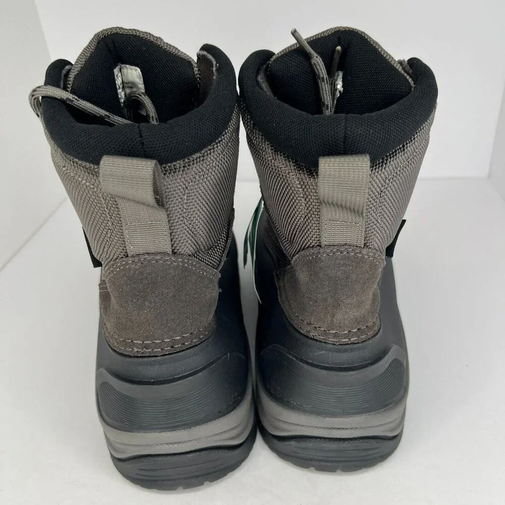 Magellan Outdoor Mens 177852 Gray Leather Lace Up Ankle Size 9D Hiking Boots